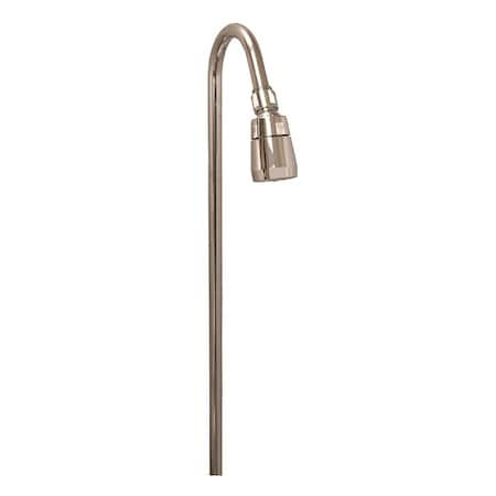Jones Stephens 61in. Chrome Plated Brass Riser with Shower Head for Add-A-Shower Unit S10076